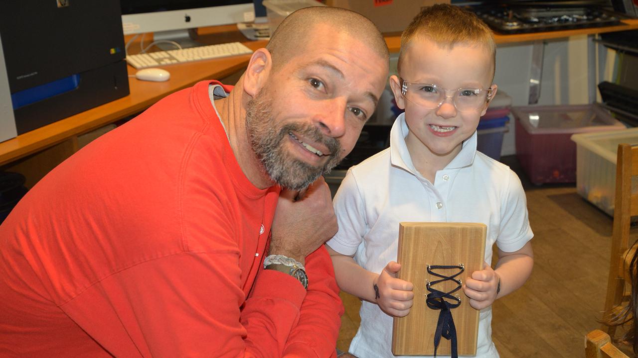 Practice Makes Perfect! PreK Students Make Shoe Tying Boards